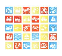 Healeved 30pcs Multi-Function ’s Painting Stencils Set, Portable PP Drawing Templates with Insect, Underwater, Vehicle, and Fairy Tale Designs for Art Supplies