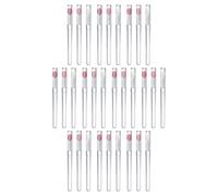 Healeved 30pcs Portable Lip Brushes with Cap, Silicone and Aluminum Lipstick Brush Applicators for Gentle Application, Individually Packed Lip Applicators for On-the-go Makeup