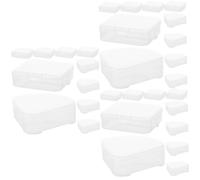 Healeved 30pcs Powder Puff Container Cosmetic Sponge Holder Case for Makeup Storage Includes Holders Keep Your Beauty Tools Clean and Organized