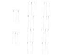Healeved 30pcs Professional Mask Diy Fan Shape Skin Care Mask Long Handle Real Micro Brushes