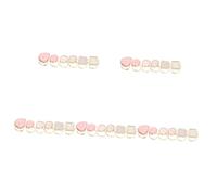 Healeved 30pcs Resin Nail Mixing Trays Set Shape Variations for Nail Art Gel Mixing Makeup Pigments Easy to Clean