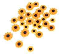 Healeved 30pcs Resin Sunflower and Daisy Necklace Pendants DIY Craft Charms for Earrings, Bracelets, Keychains Small, Medium, Large Sizes for Handmade Accessories and Decoration