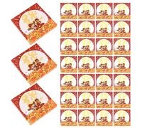 Healeved 30pcs Self-adhesive Memo Pads Colorful Fortune God Cartoon Reminder Notes for Year Holiday Removable Note Paper for Home Office School Travel-friendly Creative Stationery