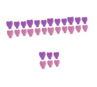 Healeved 30pcs Silicone Makeup Brush Protective Covers Cosmetic Brush Sleeves for Travel Dust Flexible Design Easy to Store for Foundation and Blending