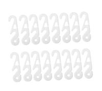 Healeved 30pcs White Mask Extension Hooks S-Shaped Adjustable Ear Strap Buckles for Pressure Relief and Comfortable Fit Compatible with Ear-Mounted Masks