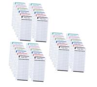 Healeved 36pcs Budget Recording Cards Holes Six-Color Cash Consumption Sheets Practical Business Budget Planner for Office and Personal Finance