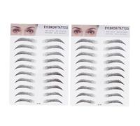 Healeved 3d Imitation Eyebrow Stickers Quick and Easy Application Lasting Brow Shape for Grooming Beauty