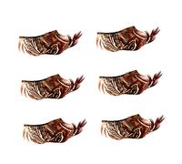 Healeved 3pairs False Eyelashes for Masquerade Parties and Cosplay Reusable and Lightweight Artistic Design Lifelike Animal Spots for Halloween and Theatrical
