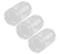 Healeved 3pcs Acrylic Cotton Swab Storage Box for Vanity, Portable Refill