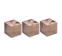 Healeved 3pcs Aromatherapy Wood Diffuser Square Design for Essential Oils Sleep Aid Meditation and Yoga Portable Noise and Smokeless for Home and Office Use