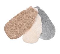 Healeved 3pcs Bamboo Fiber Sand Remover Mitts for Beaches and Camping Sites, Easy to Clean and Chemical-Free Sand Wipe Off Gloves with Simple Stylish Design Random Color