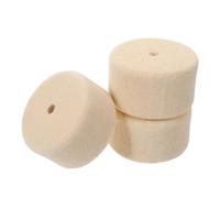 Healeved 3Pcs Bass Drum Pedal Wool Felt Beater Pads for Jazz Drum Pedal Playing Accessories, Percussion Mallet Hammer Head Cushions for Musicians and Beginners