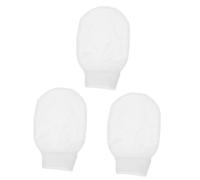 Healeved 3pcs Bathing Mitten Exfoliating Gloves Microfibre Body Wash Mitts Shower Gloves Scrubber Hammam