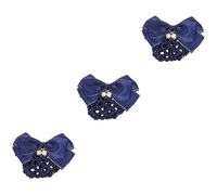 Healeved 3pcs Bowknot Bun Hair Cover Net for Dancers and Bank Elegant Hair Bun Accessory for Women and Girls Suitable for Professional Outfits and Formal Occasions