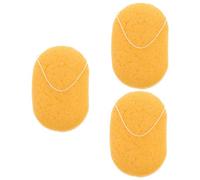 Healeved 3pcs Brown Volcanic Mud Facial Sponge for and Exfoliation for Makeup Removal and Skin Care Maintains Natural Moisture While Refreshing Skin Texture