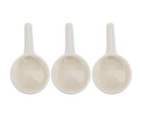 Healeved 3pcs Candle Holder Tealight Spoon Holder Porcelain Spoons Wax Warmer Holder Candlestick Holders Wax Melt Burner Essential Fragrance White Ceramics Aromatherapy