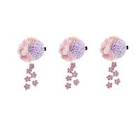 Healeved 3pcs Classical Flower Hair Clip for Women Elegant Headdress Simulation Flowers for Weddings Parties and Daily Wear and Charming Accessory