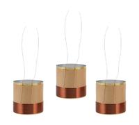 Healeved 3Pcs Copper Wire Voice Coil Replacement for Bass Speaker Woofer 38.5X40X3.5Ω (4Ω) Copper Wire Speaker Repair Parts for Audio and Woofer Maintenance