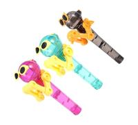 Healeved 3pcs Creative Robot Lollipop Candy Holders Pop-up Plastic Candy Boxes for Sensory Play and Party Favors Random Color