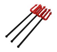 Healeved 3pcs Devil Pitch Fork Halloween Cosplay Accessory Demon Prop for Parties and Themed Events for Masquerades Carnivals and Haunted House Decorations