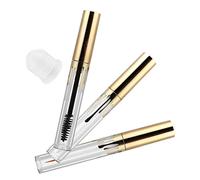 Healeved 3pcs DIY Lip Gloss Bottle and Plastic Mascara Tube Set 4ml Cosmetic Eyeliner Container for Travel Makeup Storage