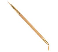 Healeved 3pcs Double-ended Eyeliner and Lip Liner Brush Tool Kit Ergonomic Makeup Brush Bent and Straight Tips for Precise Eye Makeup Application