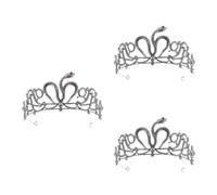 Healeved 3pcs Egyptian Snake Crown Headpiece for Bride Rhinestone Wedding Headpiece Lightweight Alloy Vintage Bridal Headdress Comfortable Wear Costume Party Hair Accessories