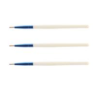 Healeved 3pcs Eyeliner Brush Fine Point Eyeliner Brush Plastic Polyester Smooth Application Creating Aegyosal Effect for Makeup Artists Personal Use Professional Use