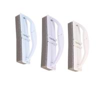 Healeved 3pcs Folding Cleaning Brush Set Handle, Draining Sponge Scrubber for Kitchen, Bathroom, Glass and Tile Decontamination, Multi-Color for Household Cleaning