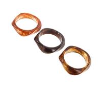 Healeved 3pcs Geometric Resin Bangles for Women Lightweight Wide Irregular Wristbands Comfortable Chunky Bracelets Bohemian Holiday Statement Jewelry