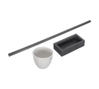Healeved 3pcs Graphite Mold Set for Gold and Copper Melting, Efficient Metal Casting Tool for Jewelry Creation, High Purity Graphite Material Suitable for Beginners and Hobbyists