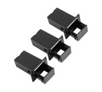 Healeved 3Pcs Guitar Pickup Battery Cases with 9V Battery Box Holder Black for Acoustic and Bass Guitar Pick Up Accessories
