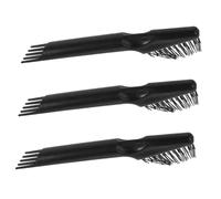 Healeved 3pcs Hair Brush Cleaner Tool for Hair Dust Removal Barber Tools Compact Design and Personal Use