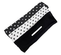 Healeved 3pcs Hair Bun Maker Donut Set with Twisted Bow Clips, Black Polka Dot, Black and White Polka Dot for Easy Messy Bun Styling and Hair Shaping