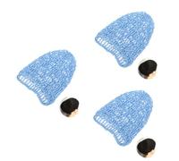 Healeved 3pcs Hair Net Breathable Rayon Crochet Hair Net for Sleeping and Stretchy Design for Daily Use and Victorian Reenactments Comfortable Fit for Women