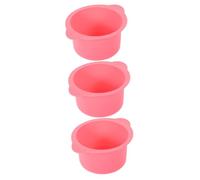 Healeved 3pcs Hair Removal Wax Warmer Bowl High-temperature Resistant Silicone Waxing Liner for Easy Hair Removal Non-stick Wax Pot Replacement for Home Beauty Use