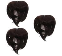 Healeved 3pcs Hair Volume Topper for Women Natural Thinning Hair Clip Wiglet for Coverage Deep Brown Easy to Apply and Comfortable Fit