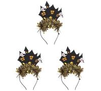 Healeved 3pcs Halloween Ghost Headband for Cosplay Spooky Accessory for Halloween Parties Comfortable Durable Design Vibrant Colors for Standout Style for Themed Events and Costumes