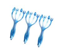 Healeved 3pcs Handheld Roller Massager Four Claws Body Massager for Foot Hand Neck Head Small Convenient Stimulate Reflection Area for Reading and Working in The Office Abs and Pp Material