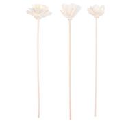 Healeved 3pcs Handmade Aroma Diffuser Sticks Cotton Thread Flower Reed Set Sleep Lotus, Peony, Rose for Essential Oil Fragrance Home Scenting