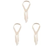 Healeved 3pcs Handmade Rope Macrame Headband for Women Elegant Woven Hair Accessory for Travel and Casual Wear Comfortable Fit Lightweight Design Unique Bohemian Style