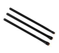 Healeved 3Pcs Lightweight Black Synthetic Cosmetic Brush Kit with Gorgeous Look, Suitable for Ordinary Use, for Eye Makeup and Daily Beauty Application