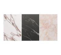 Healeved 3pcs Marble Content Photography Composition Cards Pvc Photo Backdrop Boards Delicate Pattern and Lightweight Design, Easy to Use and Not Easy to Fade, for Jewelry Photography
