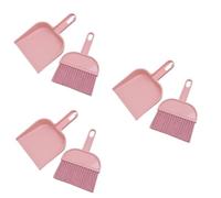Healeved 3pcs Mini Broom and Dustpan Pet Cage Cleaning Portable Household Supplies for Guinea Pigs Hamsters and Pets Efficient Desktop and Cabinet Cleaner