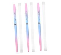 Healeved 3pcs Nail Art Brush Nail Gel Painting Pens for Manicure Includes Flat and Liner Brushes for Creative and Art Techniques
