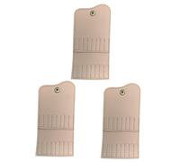 Healeved 3pcs Nail Drill Bits Holder Portable Storage Organizer Bag for and of Nail Art Tools Material Stylish Design
