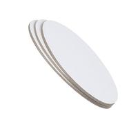 Healeved 3pcs Oval Cotton Canvas Boards for Painting, 11.8 X 7.9 Inches, Mixed Linen Surface, Maintains Vibrant Hues and Prevents Color Seepage, for Artists Studios and Multiple Creative