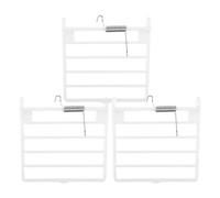 Healeved 3pcs Plastic Bird Cage Door with Horizontal Spring Wires for Easy Installation and Convenient Use Suitable for White Bird Cages