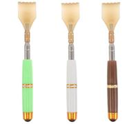 Healeved 3pcs Portable Back Scratcher: Telescopic Metal Itch Relief Tool - Extendable Self Massage Stick - Back Scratcher for Seniors 19.8cm-53cm