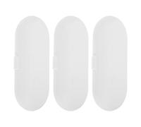 Healeved 3pcs Portable Water Flosser Travel Case Compact Plastic Organizer for Oral Irrigator Accessories Compatible with Philips Nozzle Heads Storage for On-the-go Use